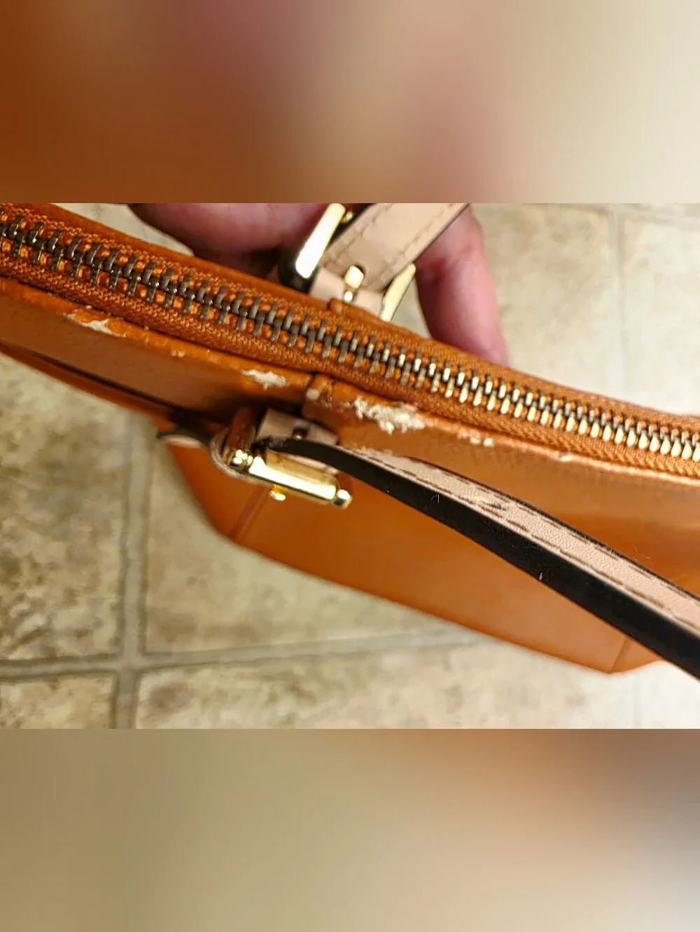 no brand cognac tote